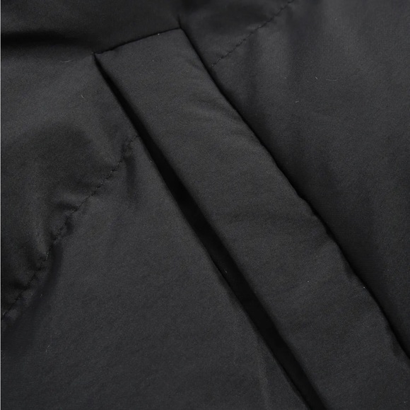 Cider Solid Zip Up Stand Collar Puffer Jacket - Black Large - Picture 5 of 10